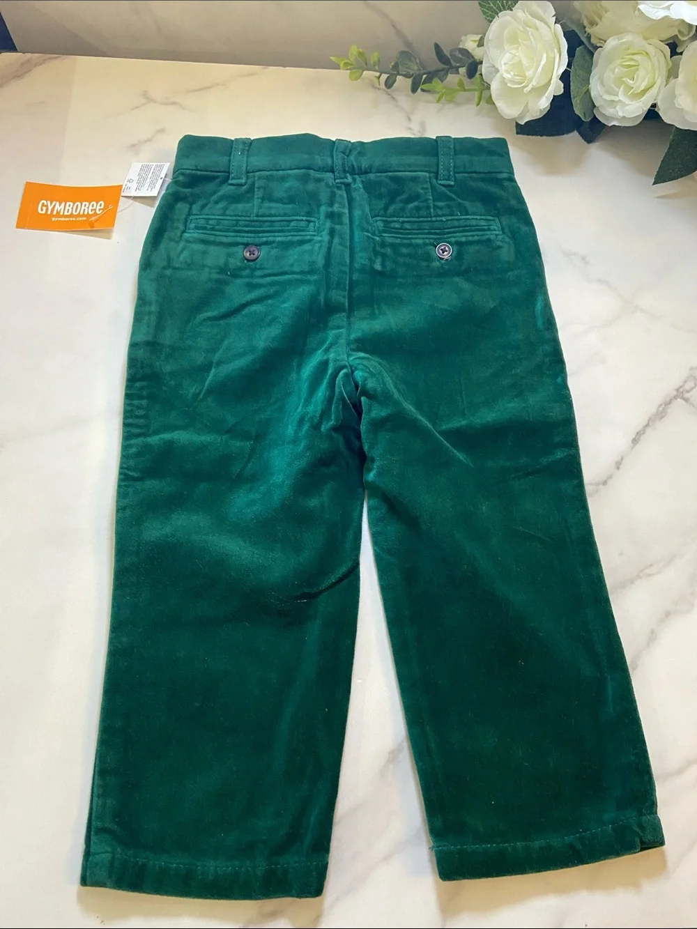 Gymboree Emerald Green Corduroy Pants Size 18-24 Months